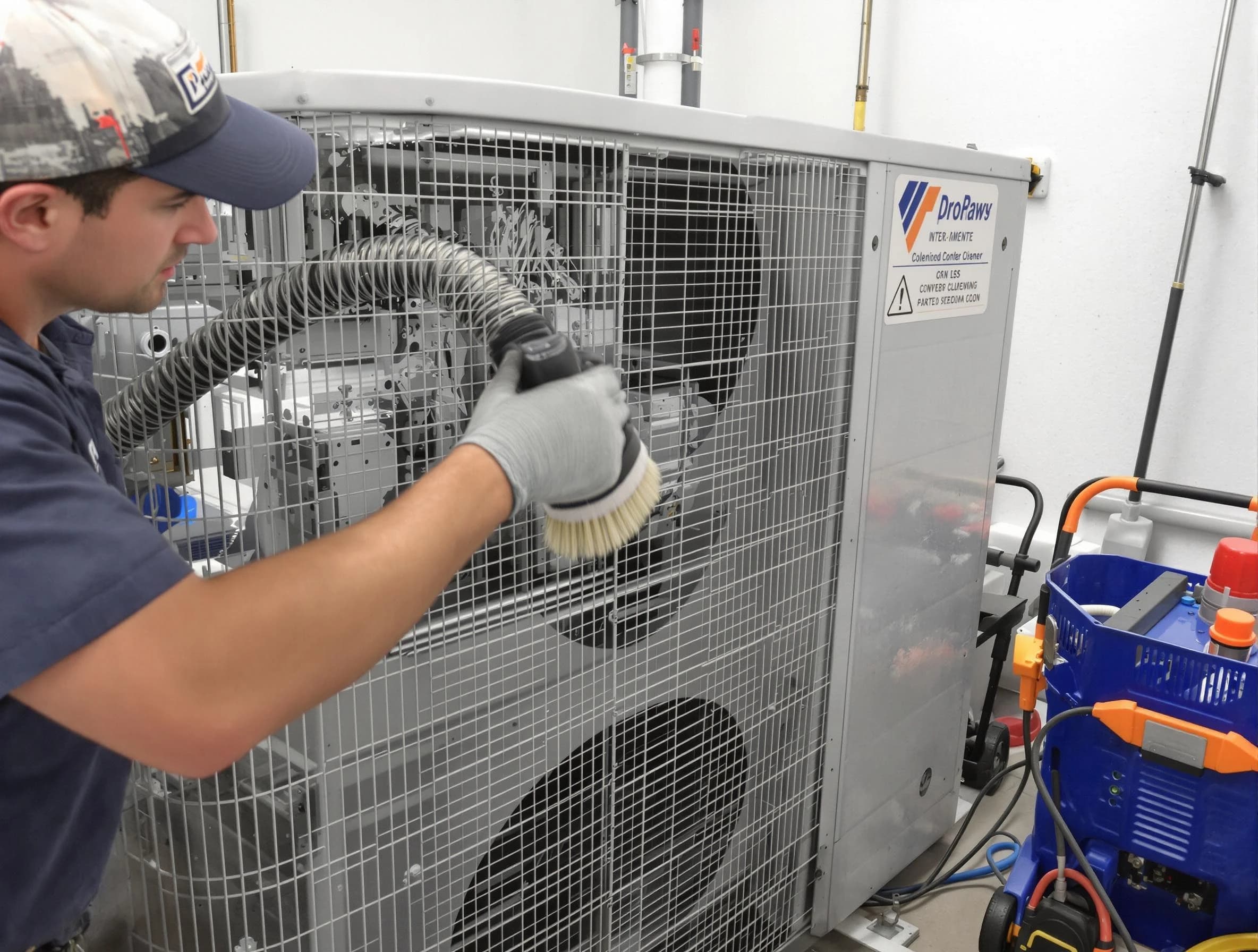 Moreno Valley Air Duct Cleaning specialist performing precision AC coil cleaning for improved system performance in Moreno Valley