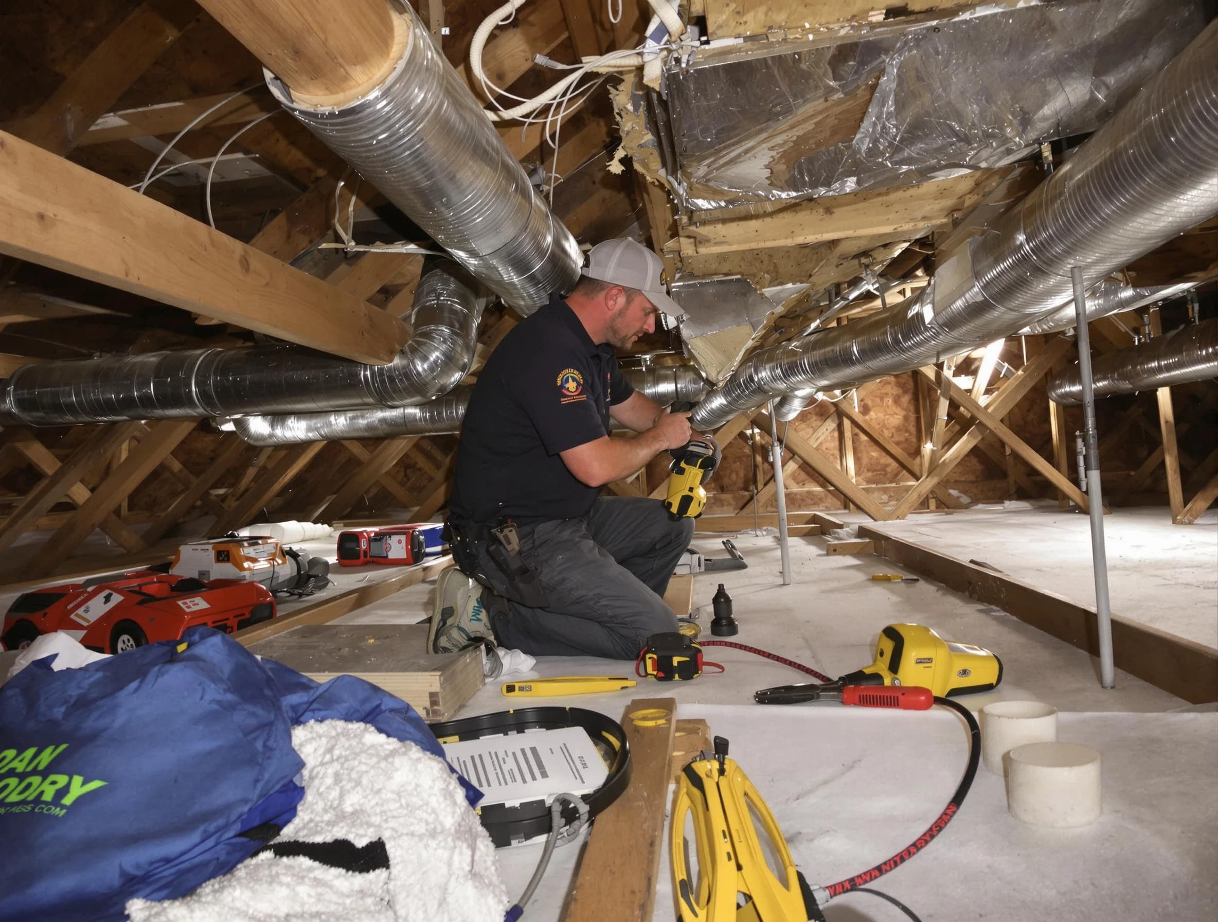 Professional air duct repair by Moreno Valley Air Duct Cleaning in Moreno Valley